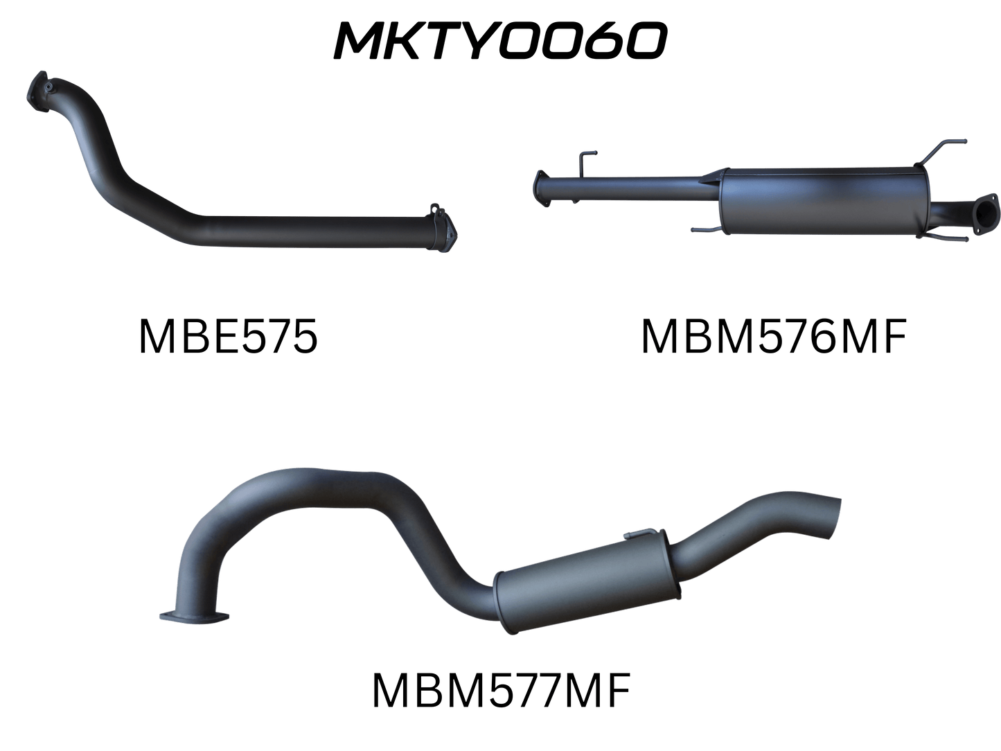 Manta Exhaust System - Prado KDJ120R / KDJ150R 3.0L Turbo Diesel Sep 2007-Sep 2015