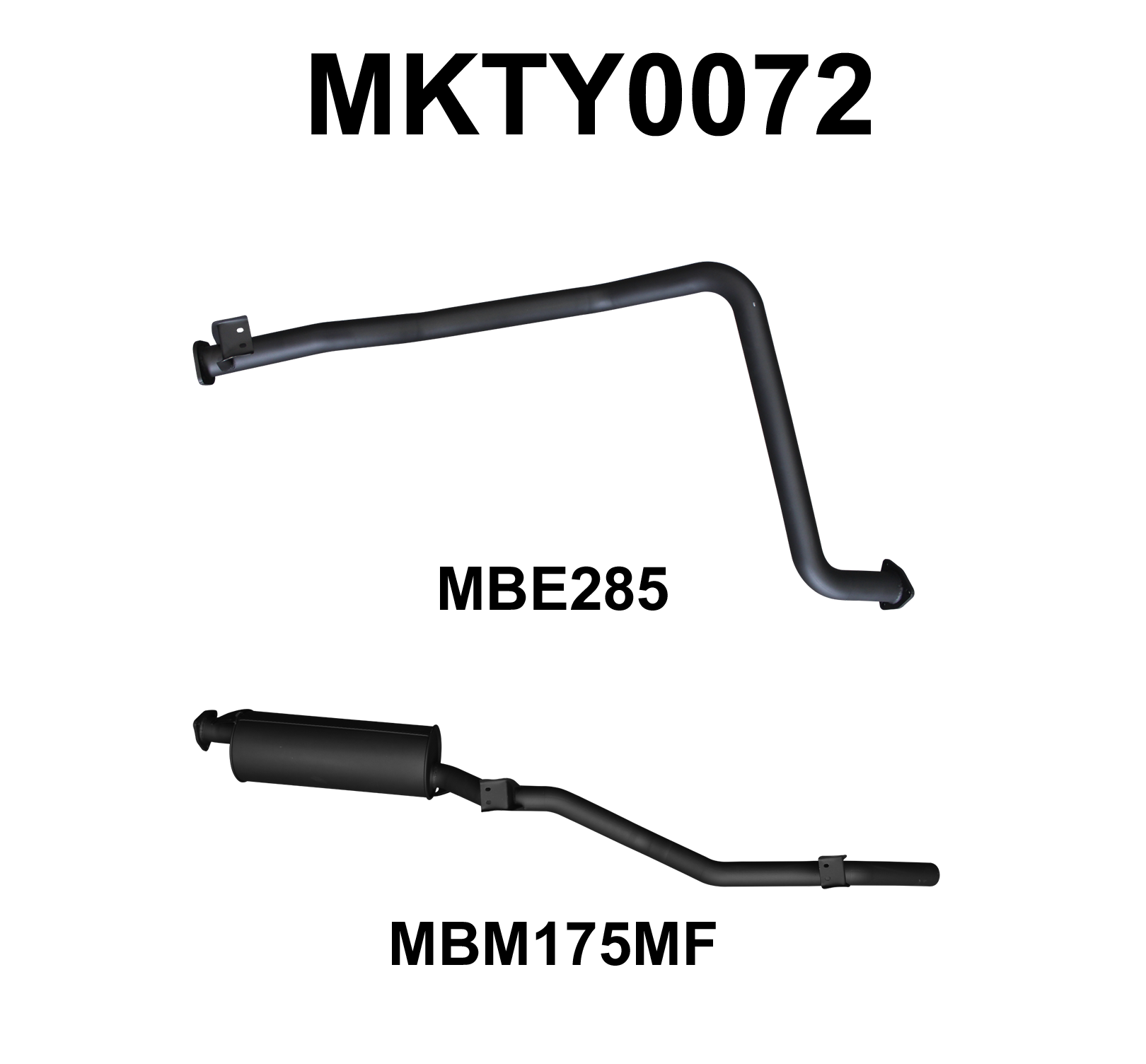 Manta Exhaust System - LandCruiser HZJ79 4.2L 1HZ Diesel Ute - MKTY0072