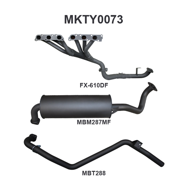 Manta Exhaust System - LandCruiser FZJ80 4.5L 1FZ Petrol Wagon