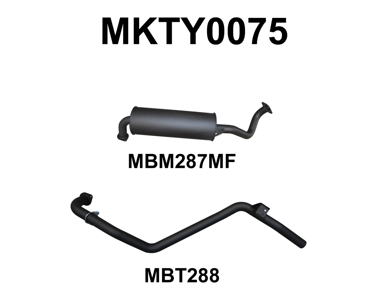 Manta Exhaust System - LandCruiser HZJ80 4.2L 1HZ Diesel Wagon