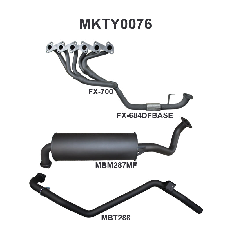 Manta Exhaust System - LandCruiser HZJ80 4.2L 1HZ Diesel Wagon
