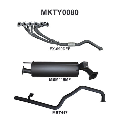 Manta Exhaust System - LandCruiser HZJ105 4.2L 1HZ Diesel Wagon
