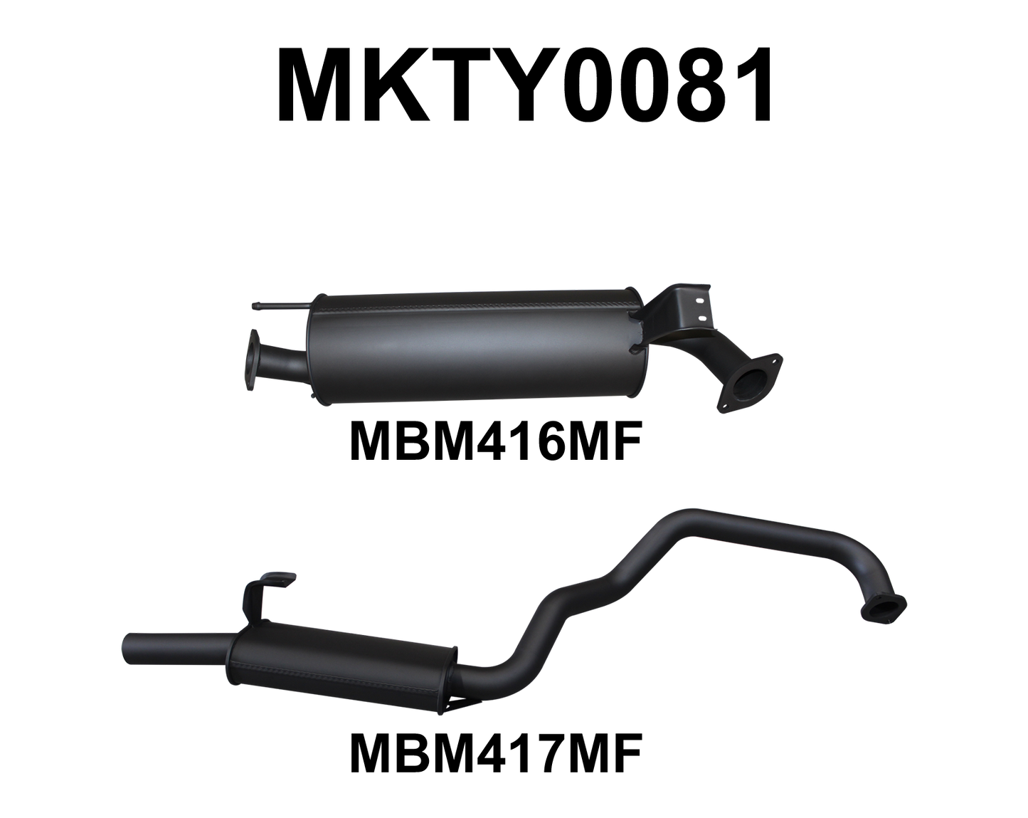 Manta Exhaust System - LandCruiser HZJ105 4.2L 1HZ Diesel Wagon