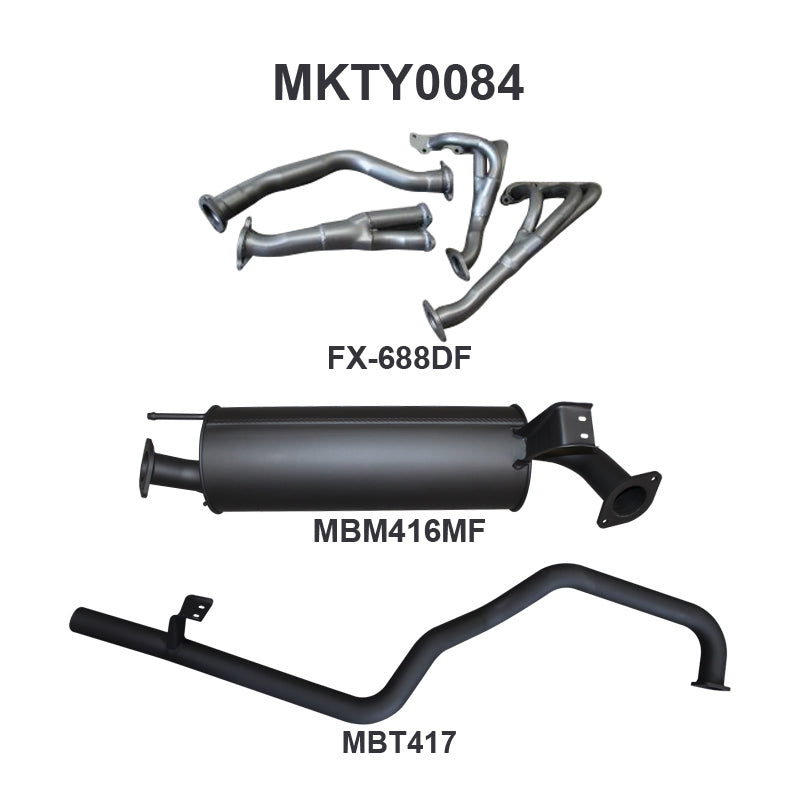 Manta Exhaust System - LandCruiser FZJ105 4.5L 1FZ Petrol Wagon