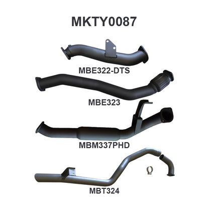 Manta Exhaust System - LandCruiser HZJ105 4.2L 1HZ Diesel Wagon - Aftermarket Turbo
