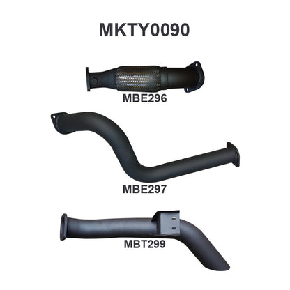 Manta Exhaust System - LandCruiser VDJ79 Single Cab 4.5L V8 2007-2016 - MKTY0090