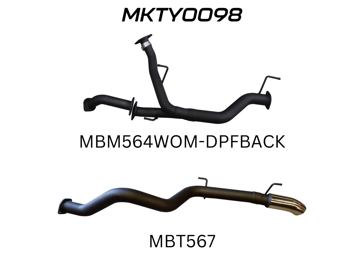 Manta Exhaust System - LandCruiser VDJ200 4.5L V8 Twin Turbo Diesel Wagon (with DPF) Oct 2015-2021