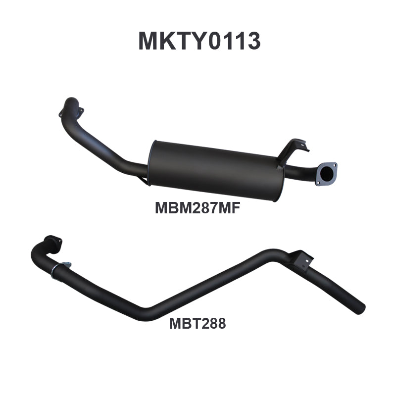 Manta Exhaust System - LandCruiser FZJ80 4.5L 1FZ Petrol Wagon
