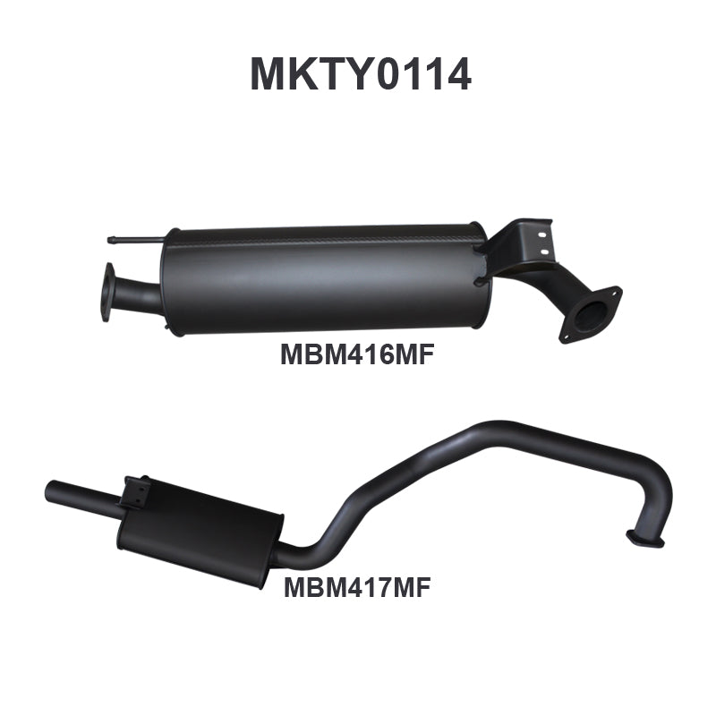 Manta Exhaust System - LandCruiser FZJ105 4.5L 1FZ Petrol Wagon
