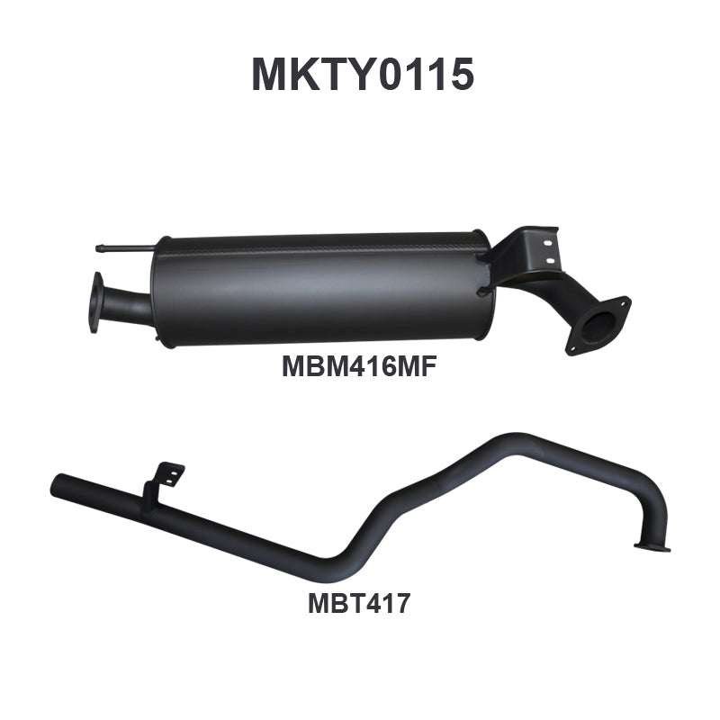 Manta Exhaust System - LandCruiser FZJ105 4.5L 1FZ Petrol Wagon