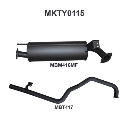 Manta Exhaust System - LandCruiser FZJ105 4.5L 1FZ Petrol Wagon