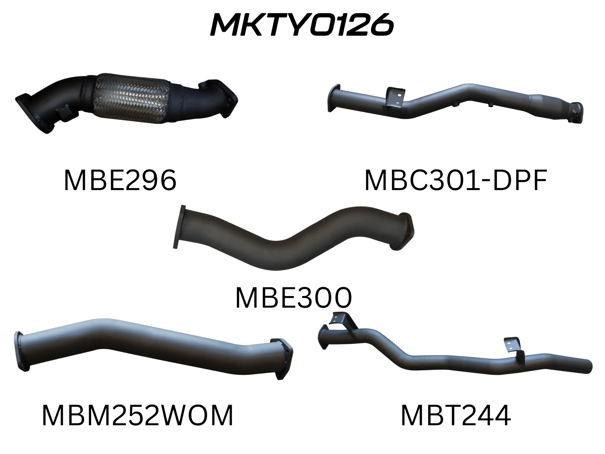 Manta Exhaust System - LandCruiser VDJ79 Dual Cab 4.5L V8 DPF Oct 2016-On - MKTY0126