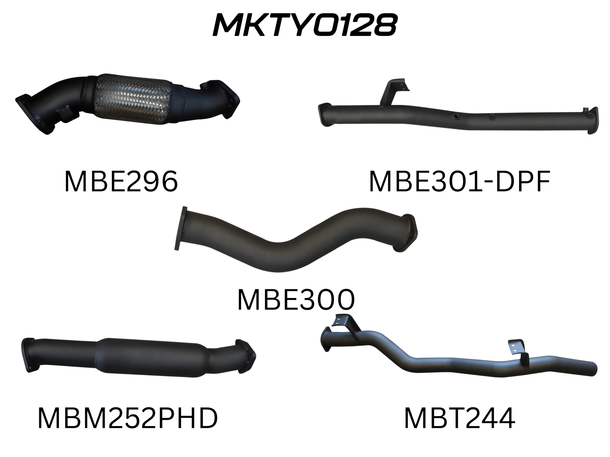 Manta Exhaust System - LandCruiser VDJ79 Dual Cab 4.5L V8 DPF Oct 2016-On - MKTY0128
