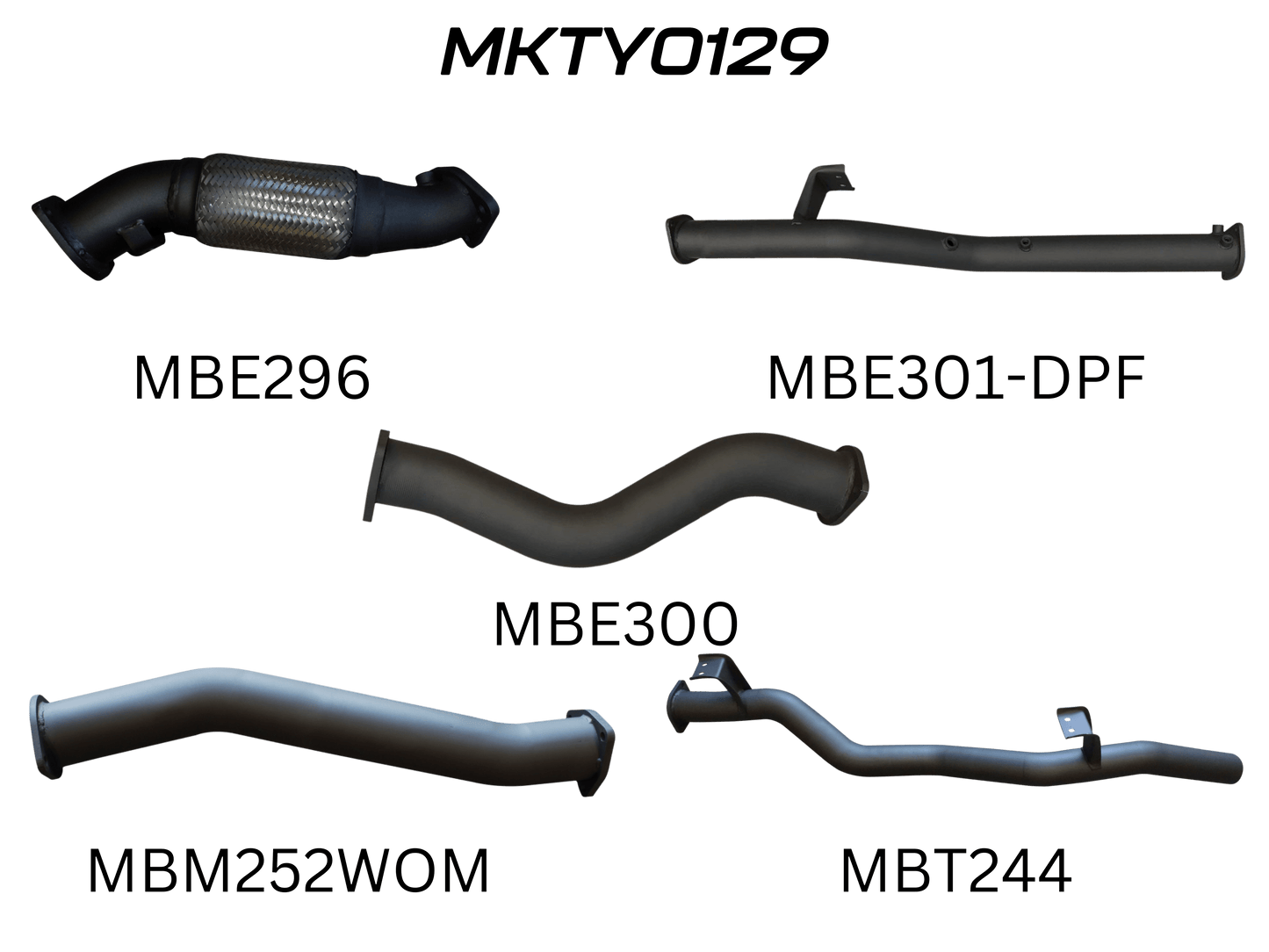 Manta Exhaust System - LandCruiser VDJ79 Dual Cab 4.5L V8 DPF Oct 2016-On - MKTY0129