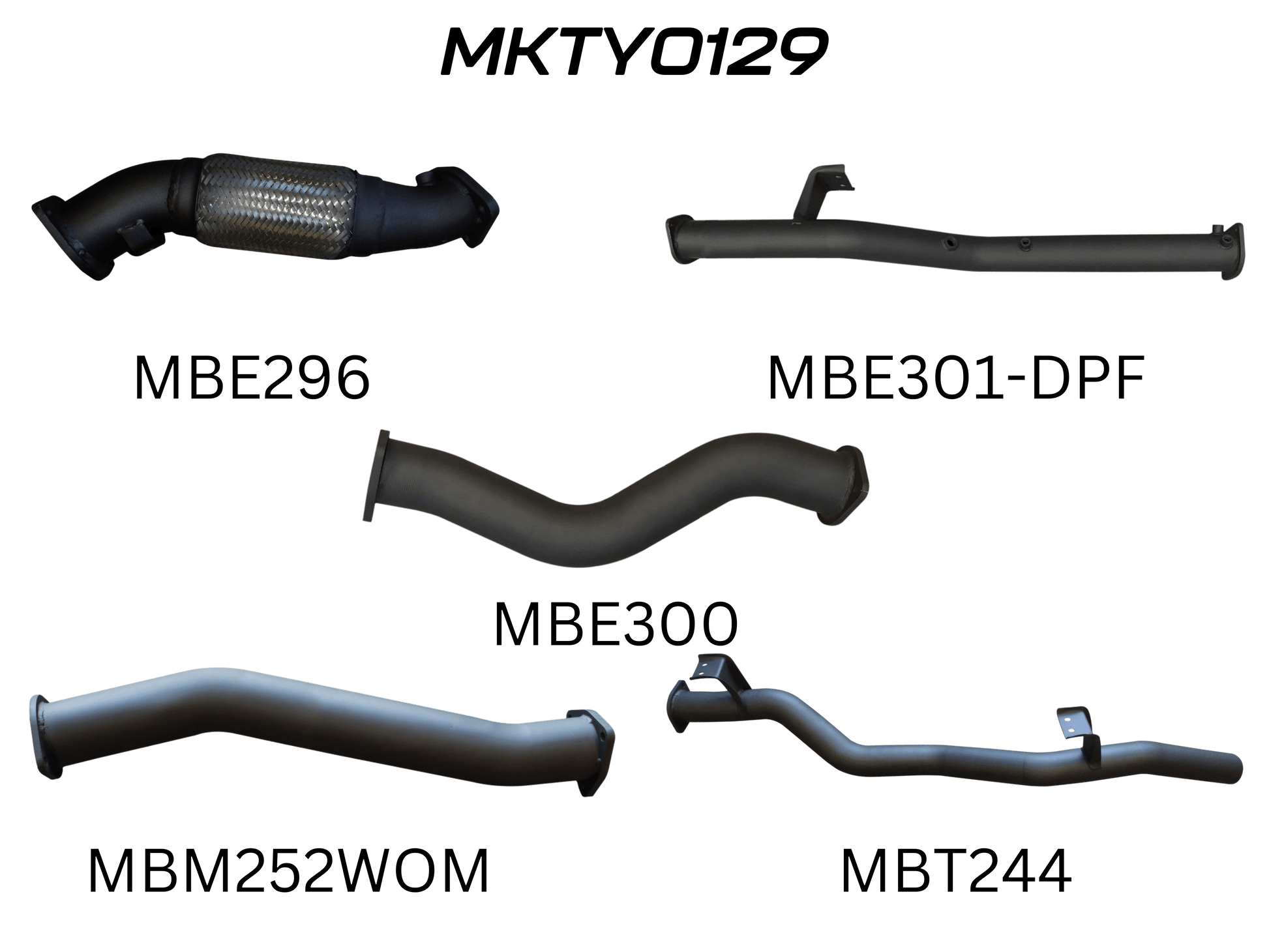 Manta Exhaust System - LandCruiser VDJ79 Dual Cab 4.5L V8 DPF Oct 2016-On - MKTY0129