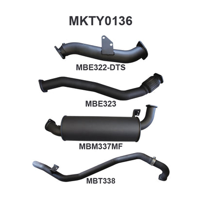 Manta Exhaust System - LandCruiser HZJ80 4.2L 1HZ Diesel Wagon - Aftermarket Turbo