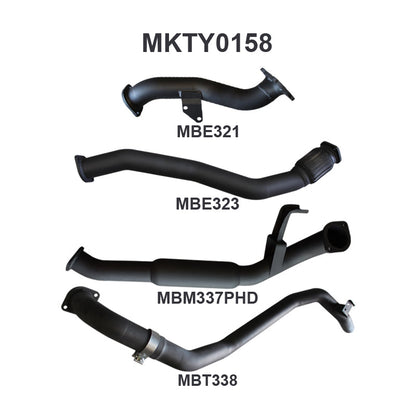 Manta Exhaust System - LandCruiser HDJ80 4.2L 1HD Turbo Diesel Wagon