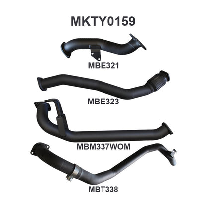Manta Exhaust System - LandCruiser HDJ80 4.2L 1HD Turbo Diesel Wagon