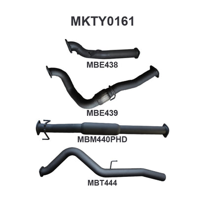 Manta Exhaust System - Hilux KZN165 3.0L Turbo Diesel 1KZ-TE 1999-2005