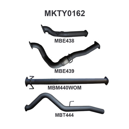 Manta Exhaust System - Hilux KZN165 3.0L Turbo Diesel 1KZ-TE 1999-2005