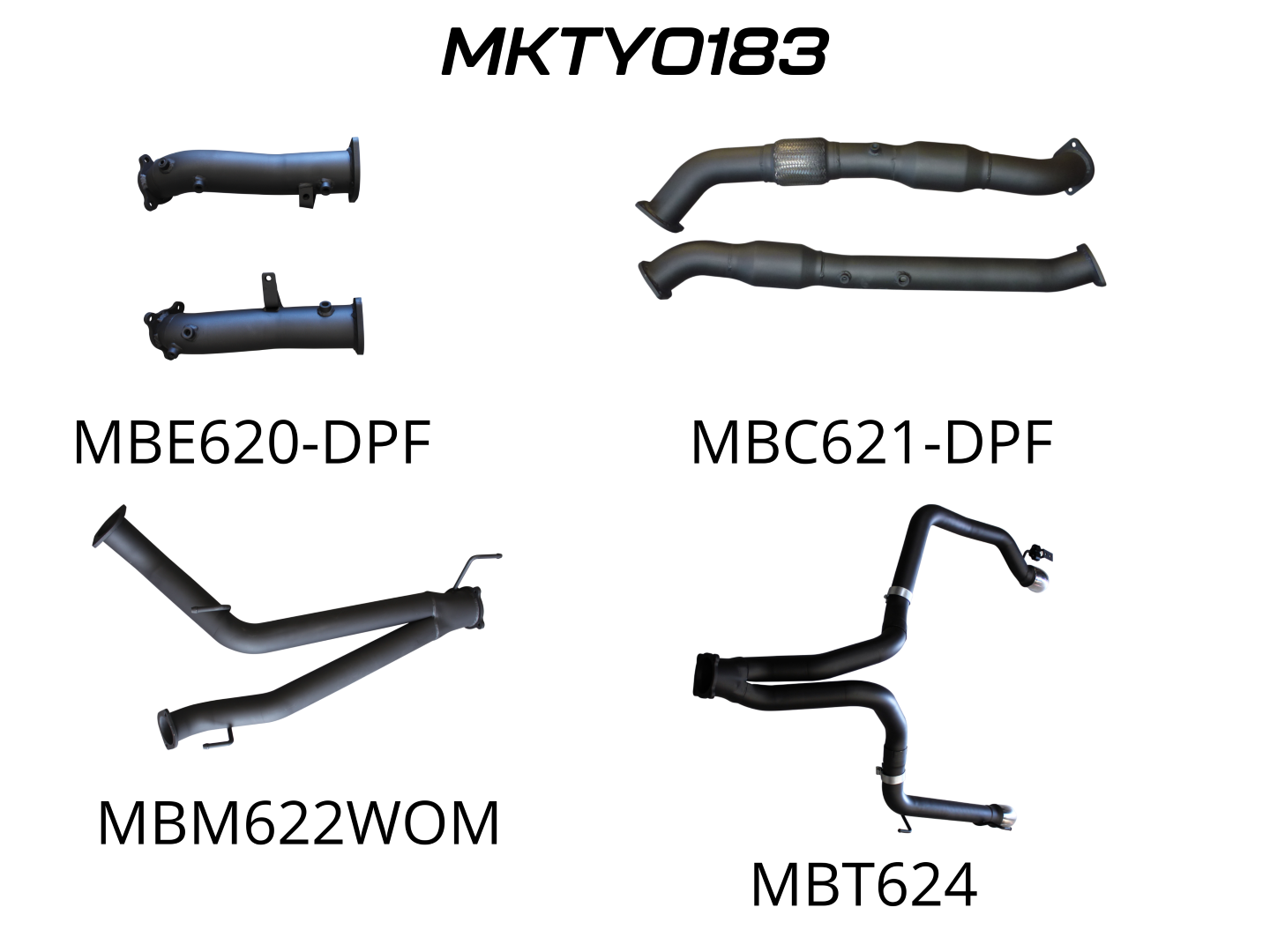 Manta Exhaust System - LandCruiser VDJ200 4.5L V8 Twin Turbo Diesel Wagon (with DPF) Oct 2015-2021