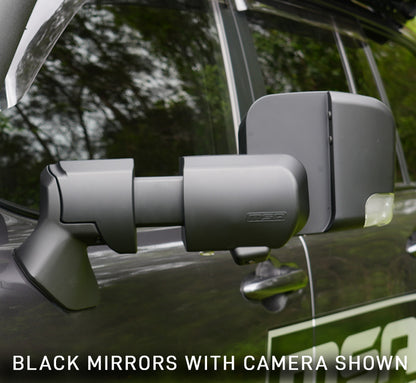 MSA 4x4 POWER FOLD™ Towing Mirrors - Suitable for Prado 250 Series 08/2024 - Current (Black, Electric, Heated, Indicators, BSM, Power Fold, Puddle Light, Memory, Exit Assist) - TM2450