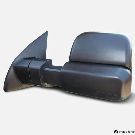 MSA 4x4 Towing Mirrors - suitable for Hilux N80 2015-Current (Black, Electric) - TM700