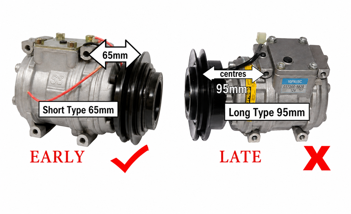 Air Con AC Compressor - Suitable for Landcruiser FZJ79R 4.5L Diesel 1HZ 08/1999-07/2007