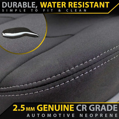 Razorback 4x4 - Toyota Hilux 8th Gen - Dual Cab - GP4 Neoprene Rear Row Seat Covers (In Stock)