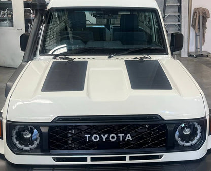 Bonnet Solar Panel - Suitable for Toyota Landcruiser 79 Series GDJ 2.8 (2024-Current) - 70 Watts