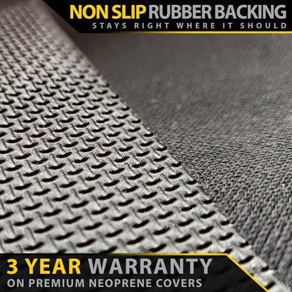 Razorback 4x4 - Toyota Landcruiser 80 Series - VX Limited - GP6 Premium Neoprene 2nd Row Seat Covers - 50/50 Split Covers w/Armrest (Available)
