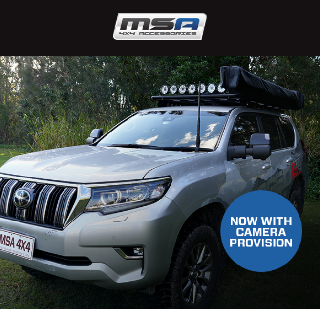 chrome-Towing Mirrors-suits 150 series Prado-Electric-Heated-Indicators-Blind Spot Monitoring-Power Fold-Camera Provision-Puddle Light-Memory