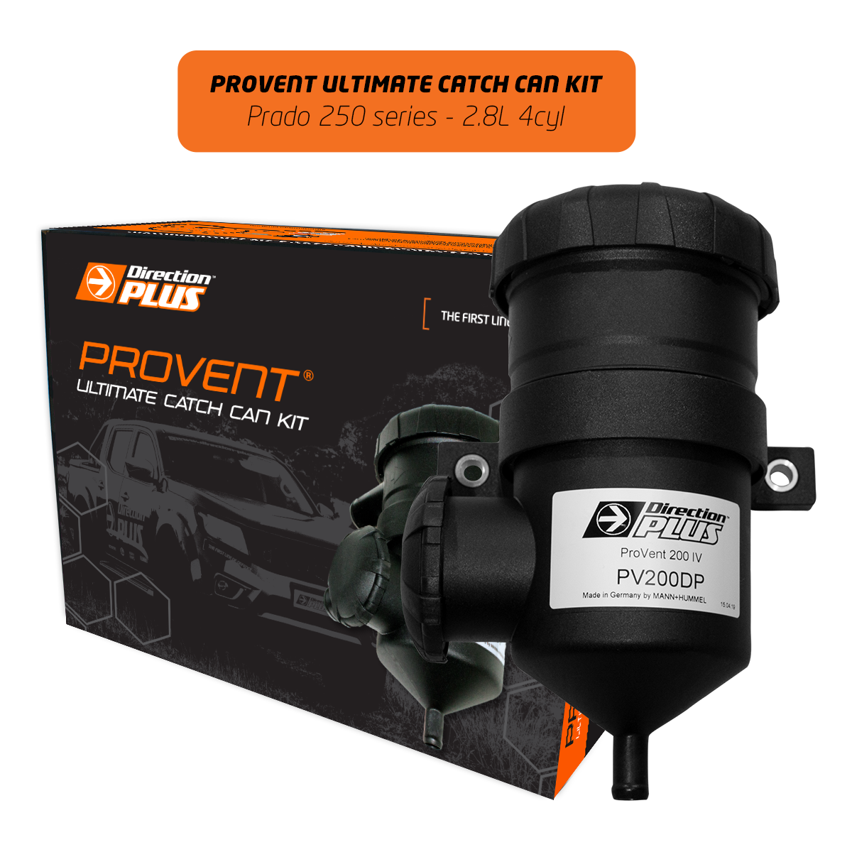 ProVent Catch Can Kit - Suitable for TOYOTA PRADO 250 - PV668DPK