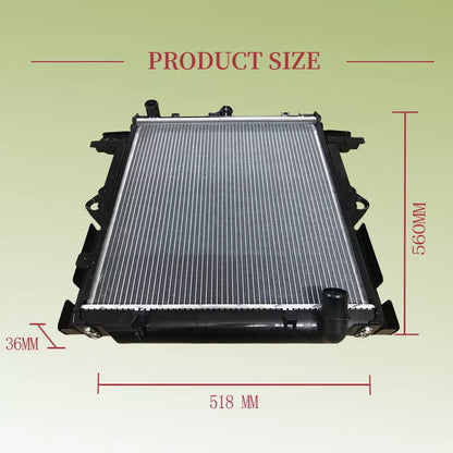 Radiator (With Cap) - Suitable For Toyota LandCruiser 70 Series FZJ78 FZJ79 HDJ78 HDJ79 HZJ78 HZJ79 (1999-2007)