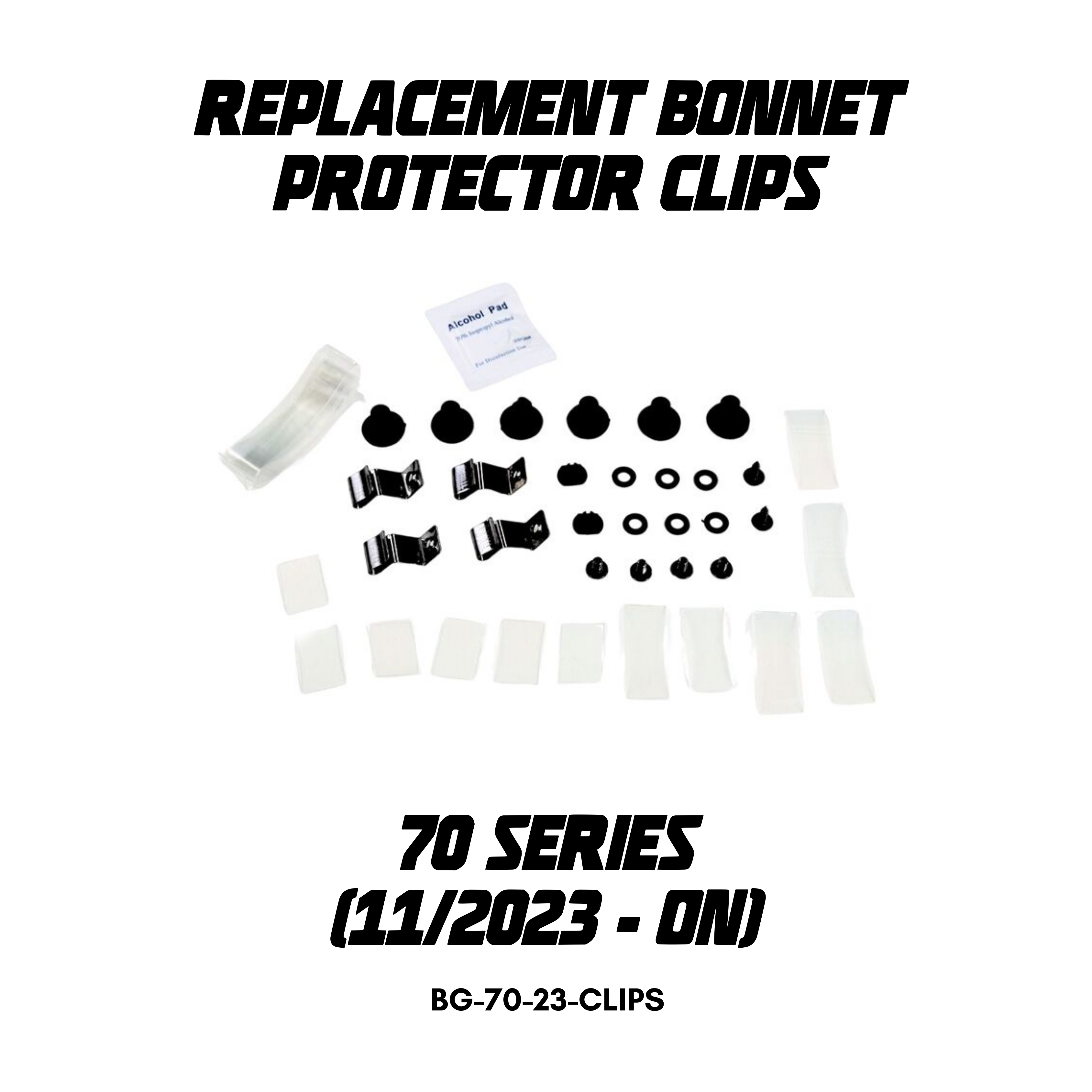 Replacement Bonnet Protector Clips for Toyota Landcruiser 70 76 78 79 ...