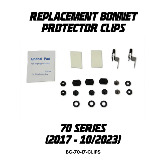 Replacement Bonnet Protector Clips For Toyota Landcruiser 70 76 78 79 Series GXL 2017-10/2023