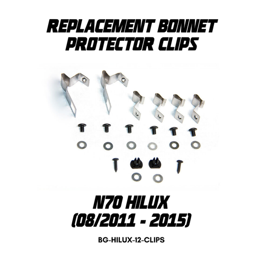 Replacement Bonnet Protector Clips for Toyota Hilux N70 08/2011-15
