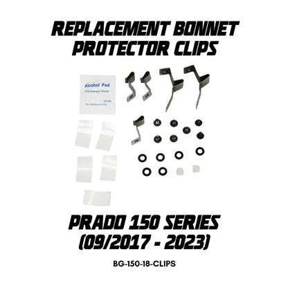 Replacement Bonnet Protector Clips for Toyota Landcruiser Prado 150 Series 09/2017-2023