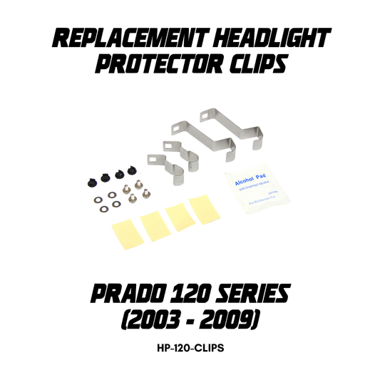 Replacement Headlight Protector Clips for Toyota Landcruiser Prado 120 Series 2003 - 09