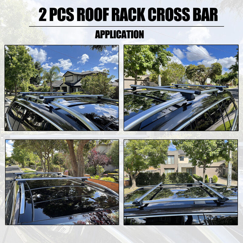 Car Universal Bar Roof Racks - Suitable For Toyota Landcruiser 100 200 300 Series 03/1998-2021