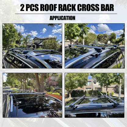 Car Universal Bar Roof Racks - Suitable For Toyota Landcruiser 100 200 300 Series 03/1998-2021