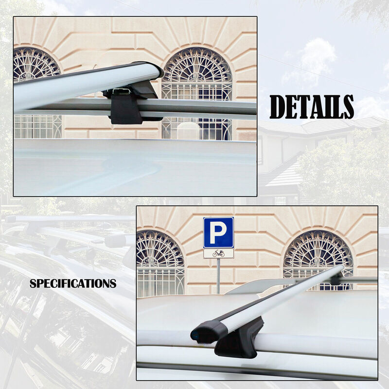 Car Universal Bar Roof Racks - Suitable For Toyota Landcruiser 100 200 300 Series 03/1998-2021