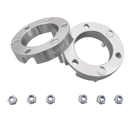 Front Strut Spacers 25mm (Pair) - Suitable For Toyota Hilux VIGO & LandCruiser Prado 120 150 Series 4WD (2003-ON)
