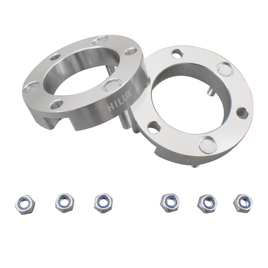 Front Strut Spacers 25mm (Pair) - Suitable For Toyota Hilux VIGO & LandCruiser Prado 120 150 Series 4WD (2003-ON)
