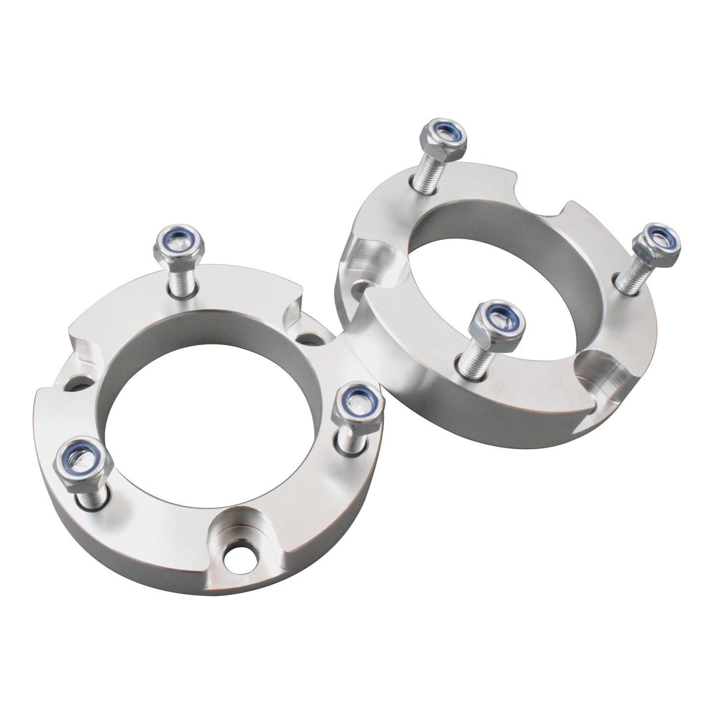 Front Strut Spacers 25mm (Pair) - Suitable For Toyota Hilux VIGO & LandCruiser Prado 120 150 Series 4WD (2003-ON)