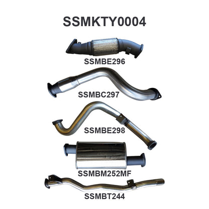 Manta Exhaust System - LandCruiser VDJ79 Single Cab 4.5L V8 2007-2016 - SSMKTY0004