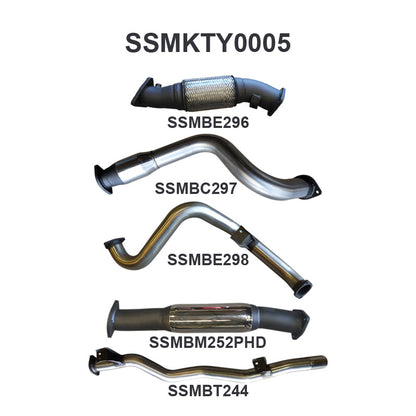 Manta Exhaust System - LandCruiser VDJ79 Single Cab 4.5L V8 2007-2016 - SSMKTY0005