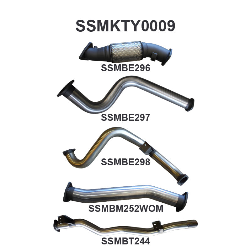 Manta Exhaust System - LandCruiser VDJ79 Single Cab 4.5L V8 2007-2016 - SSMKTY0009