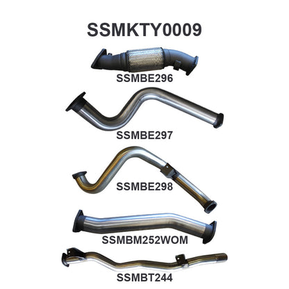 Manta Exhaust System - LandCruiser VDJ79 Single Cab 4.5L V8 2007-2016 - SSMKTY0009
