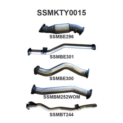 Manta Exhaust System - LandCruiser VDJ79 Dual Cab 4.5L V8 2012-2016 - SSMKTY0015